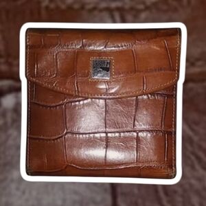 (EUC) Vintage/Rare DOONEY & BOURKE® Denison Small Flap Wallet - Cognac